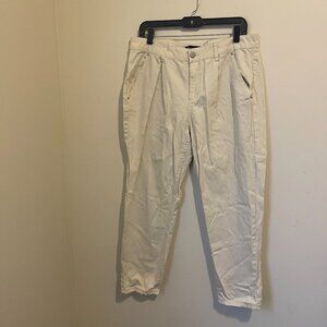 Who What Wear High-Waisted Pleated Tapered Pants - Size 14